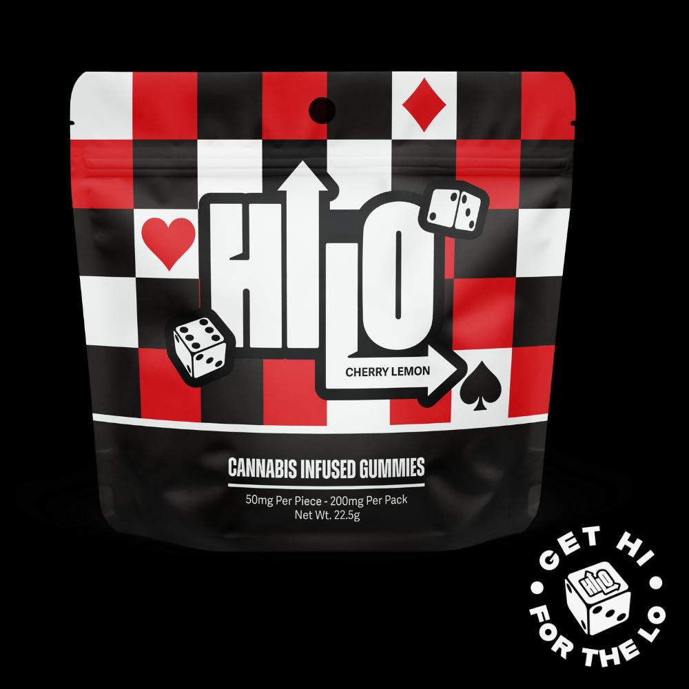HILO - Hi-Lo | 200mg Live Resin Gummies - 4pk | Cherry Lemon - 1