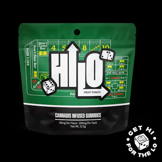 HILO - Hi-Lo | 200mg Live Resin Gummies - 4pk | Fruit Punch - 1