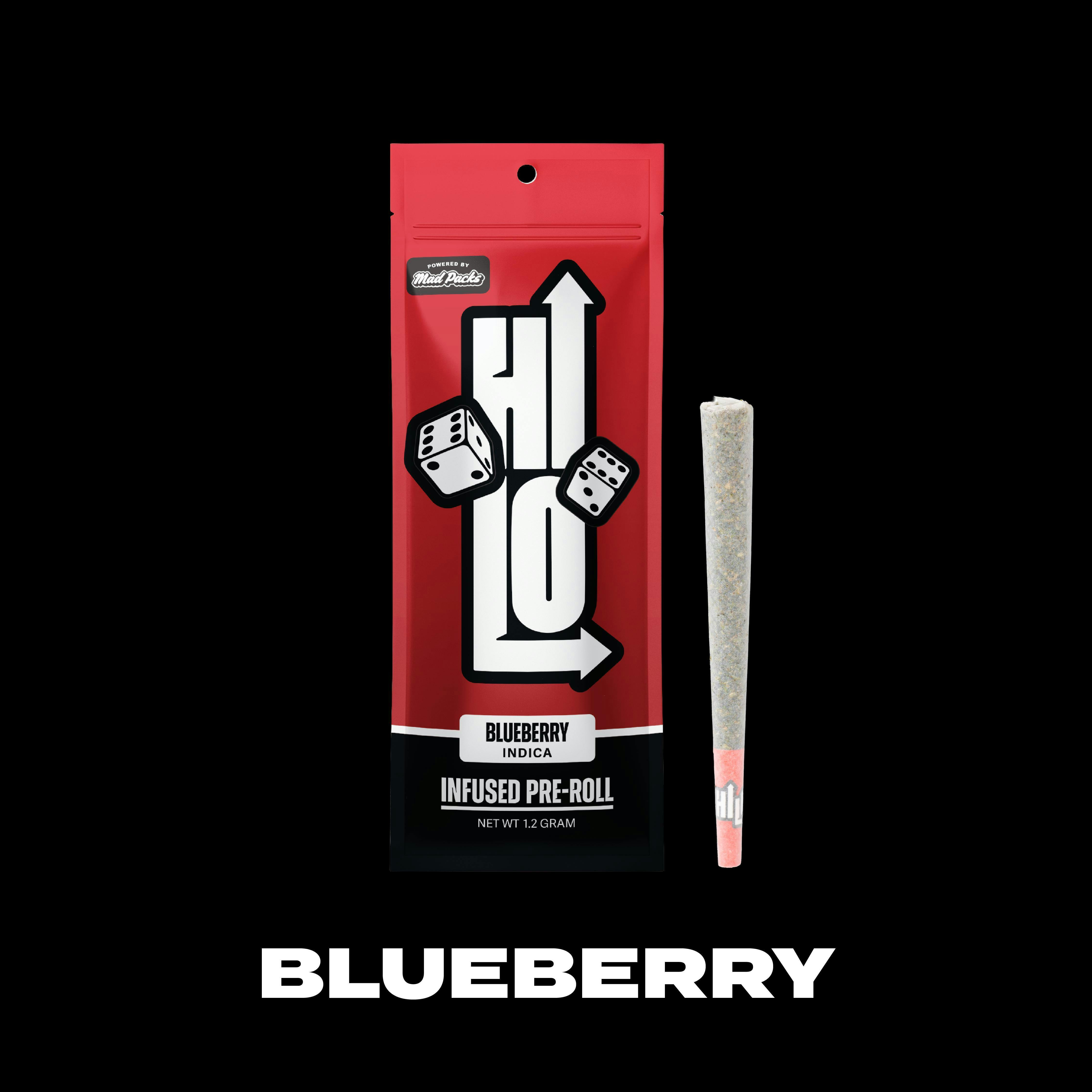 HILO - Hi-Lo | 1.2g Infused Preroll | Blueberry - 1