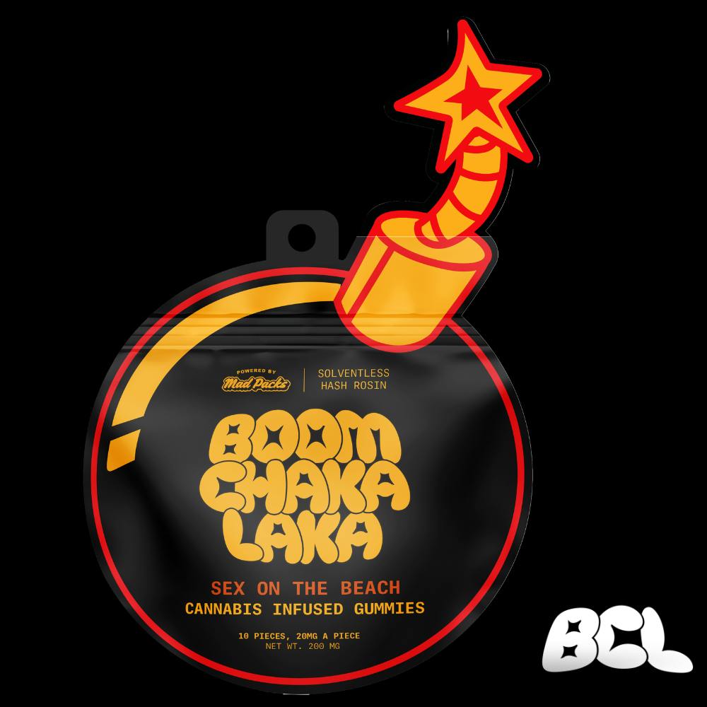 Boom Chaka Laka - Boom Chaka Laka | 200mg Hash Rosin Gummies - 10pk | Sex On The Beach - 1