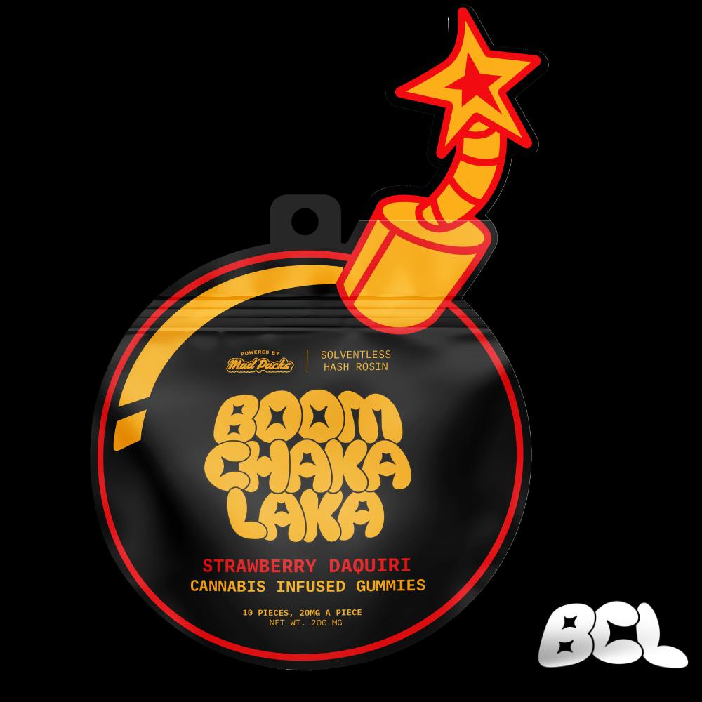 Boom Chaka Laka - Boom Chaka Laka | 200mg Hash Rosin Gummies - 10pk | Strawberry Daiquiri - 1