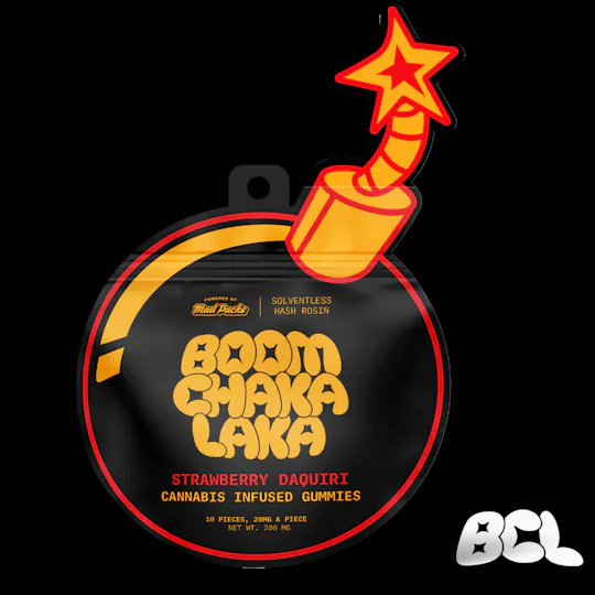 Boom Chaka Laka - Boom Chaka Laka | 200mg Hash Rosin Gummies - 10pk | Strawberry Daiquiri - 1
