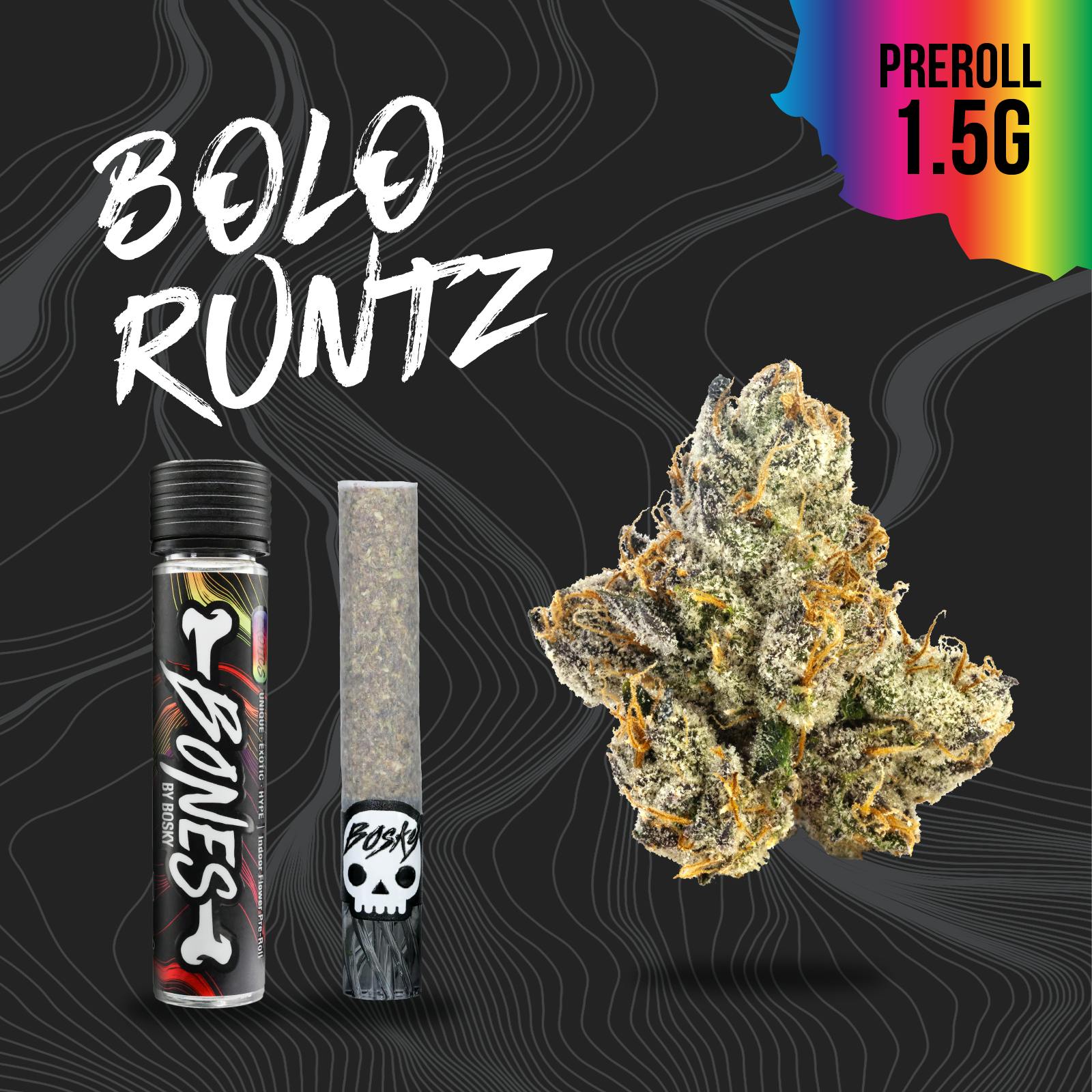 Bosky Genetics - BOSKY | Bolo Runtz | Bones Pre-Roll | Exotics | 1.5g - 1