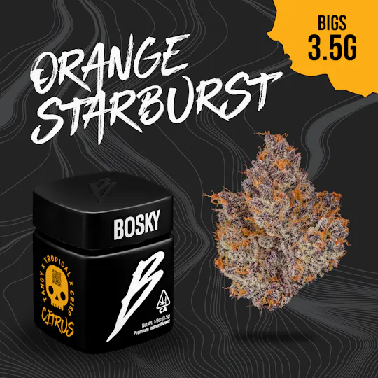 Bosky Genetics - BOSKY | Orange Starburst | Big Buds | Citrus | 3.5g - 1
