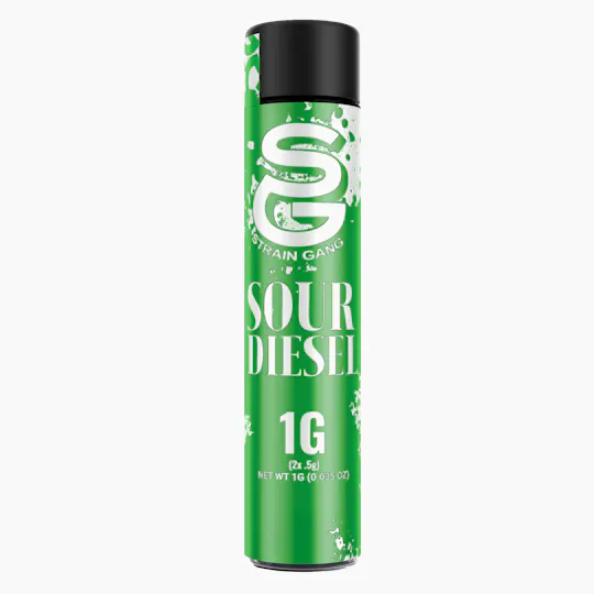 Strain Gang - Strain Gang | SOUR DIESEL | Joint | 0.5g each | 2pk - 1
