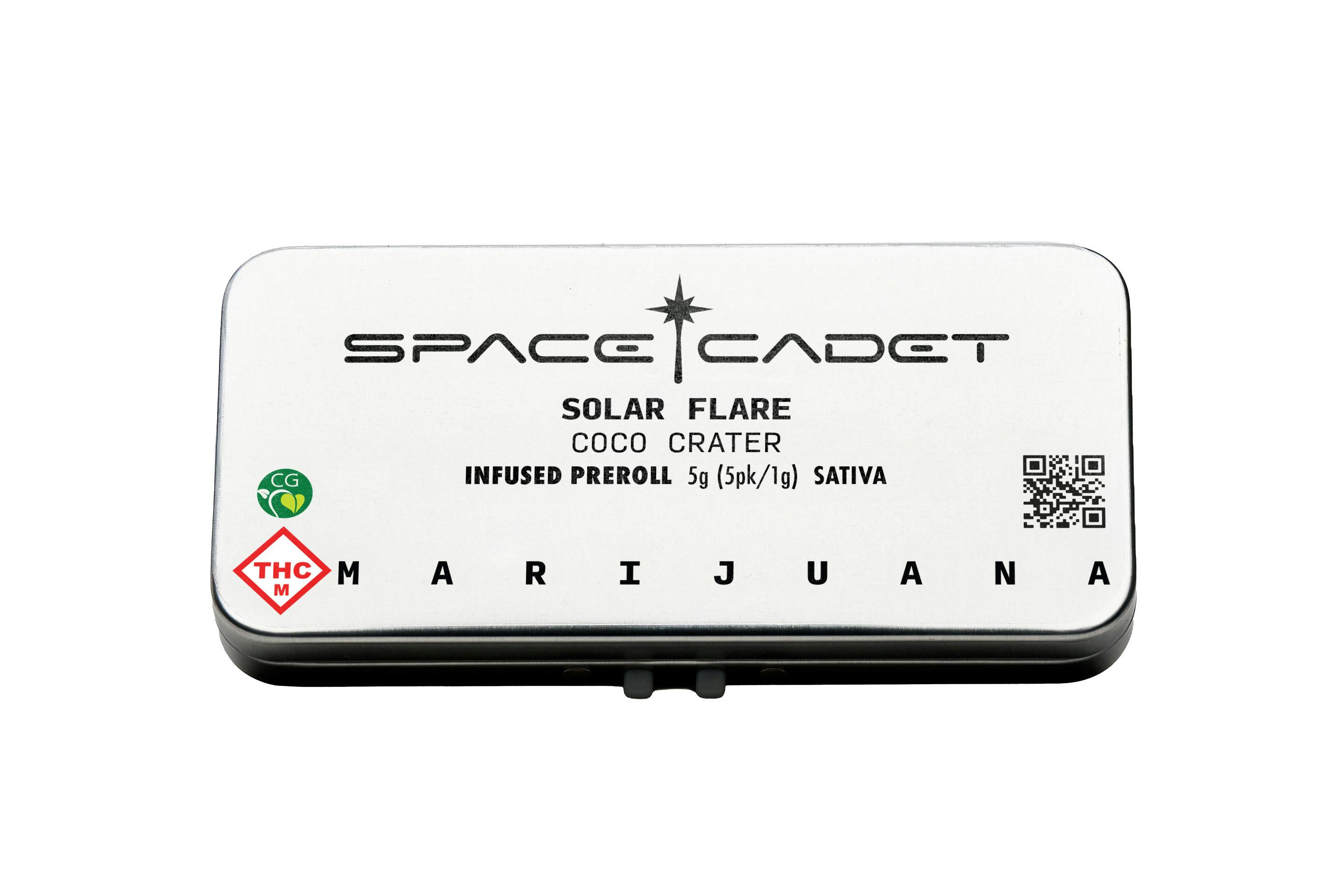 Space Cadet - Coco Crater 1g Infused Solar Flare Prerolls 5-Pack - 1