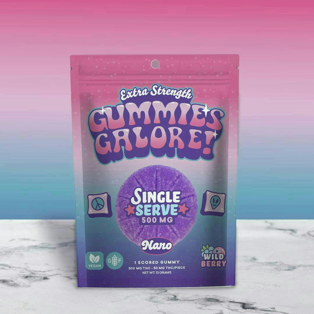 Gummies Galore - Gummies Galore | Wild Berry Nano Gummies | 500mg | Single - 1