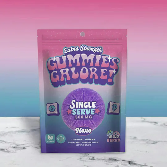 Gummies Galore - Gummies Galore | Wild Berry Nano Gummies | 500mg | Single - 1