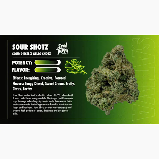 Seed Junky - Sour Shotz | Infused Blunt | 2g - 1