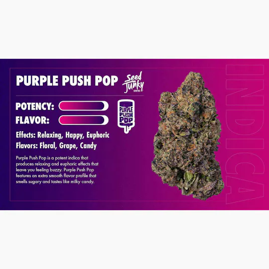 Seed Junky - Purple Push Pop | Joint | 1g - 1