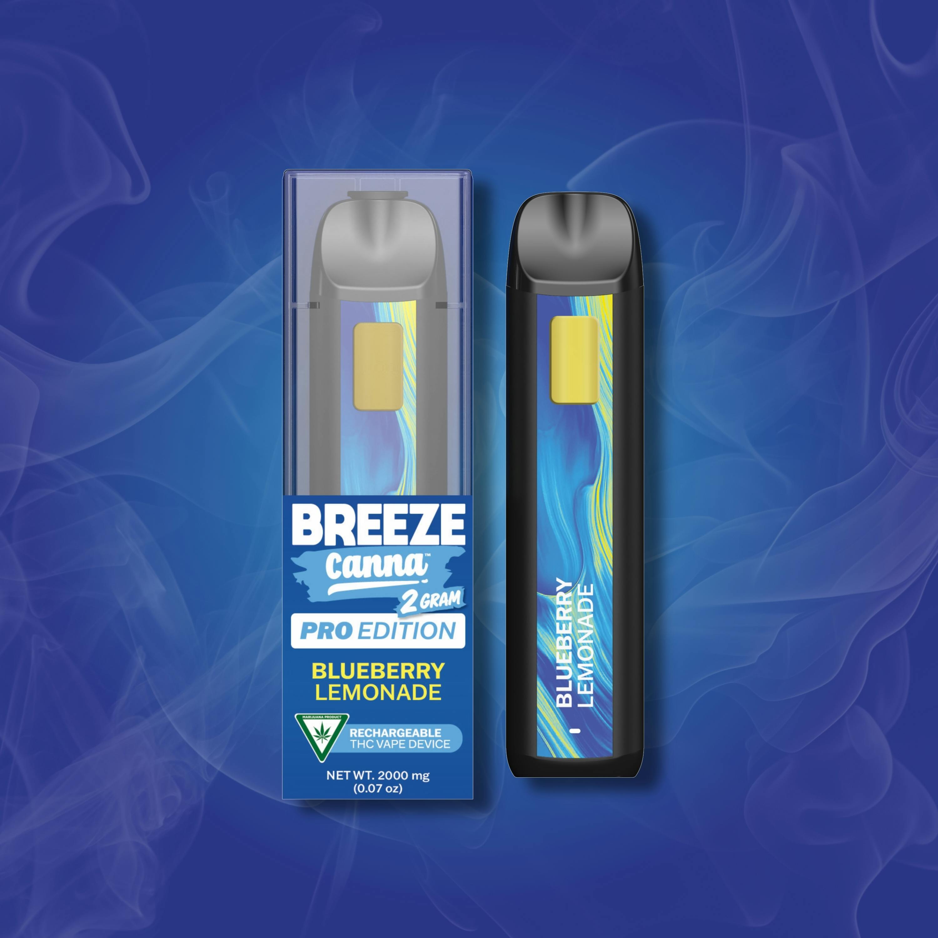 Breeze Canna - BREEZE Canna | Blueberry Lemonade | Classic PRO Disposable | 2g - 1