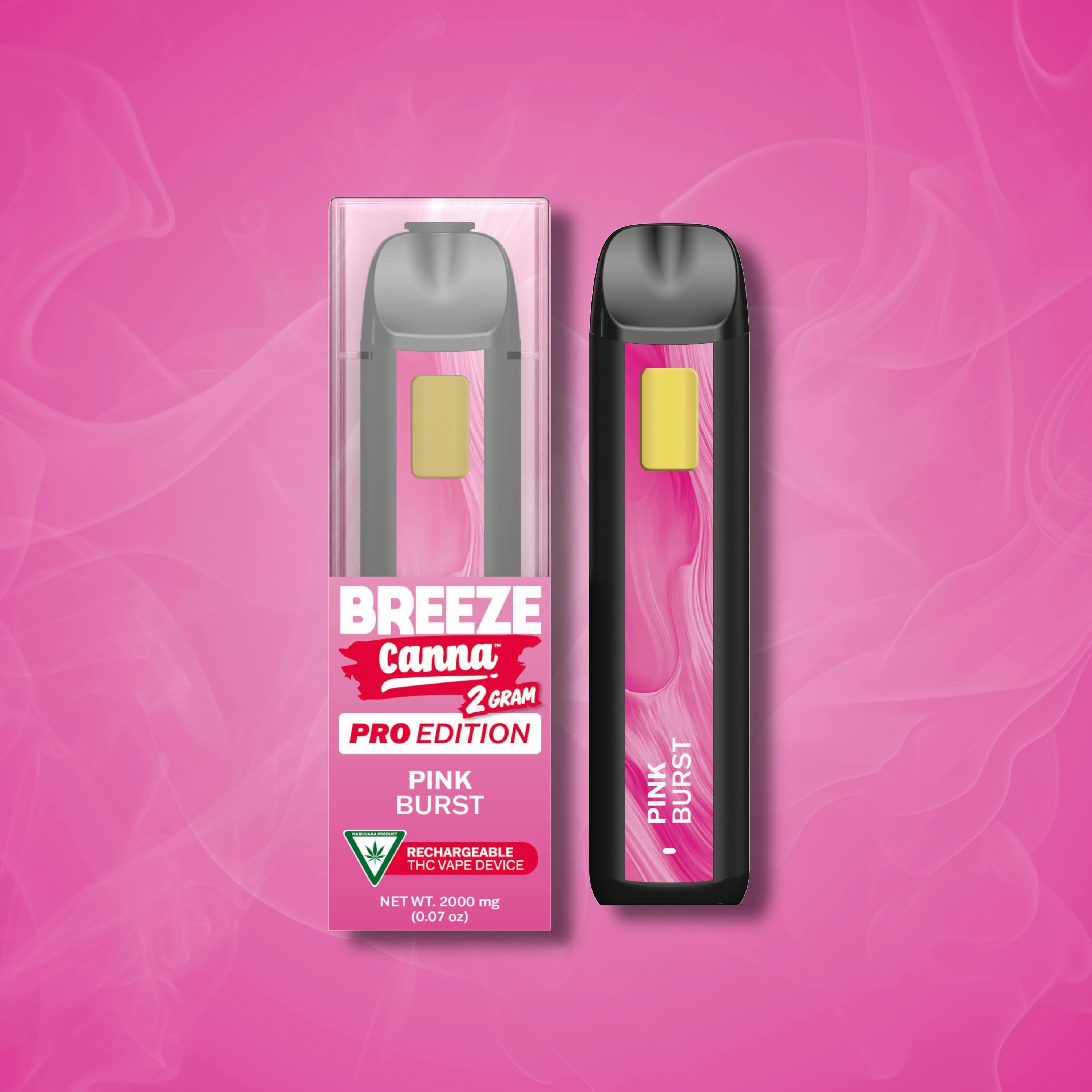 Breeze Canna - BREEZE Canna | Pink Burst | Classic PRO Disposable | 2g - 1