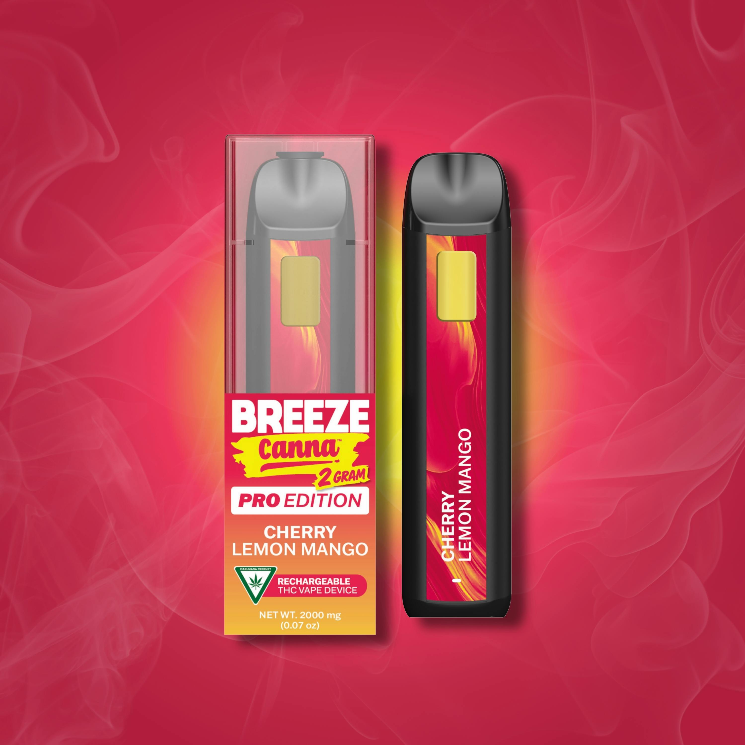 Breeze Canna - BREEZE Canna | Cherry Lemon Mango | Classic PRO Disposable | 2g - 1