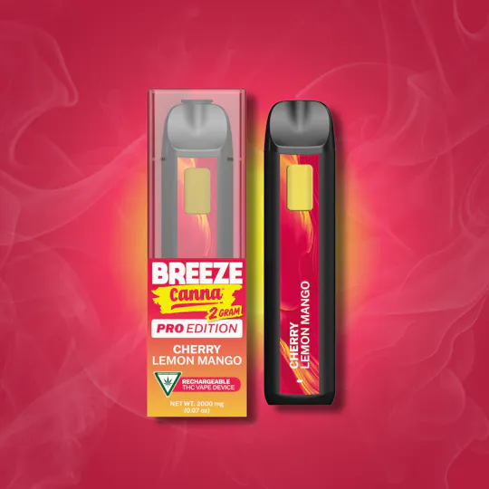 Breeze Canna - BREEZE Canna | Cherry Lemon Mango | Classic PRO Disposable | 2g - 1