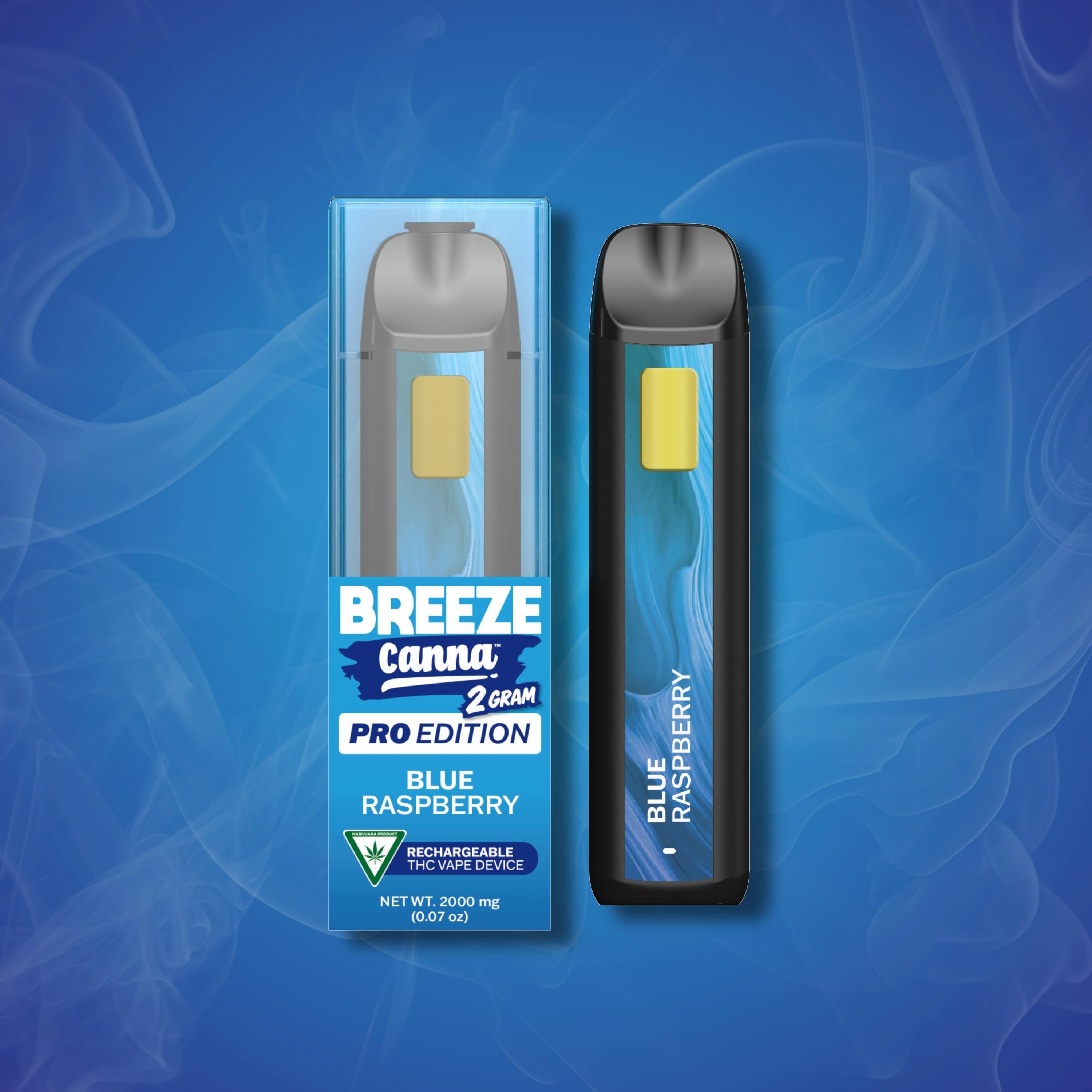 Breeze Canna - BREEZE Canna | Blue Raspberry | Synergy PRO Disposable | 2g - 1