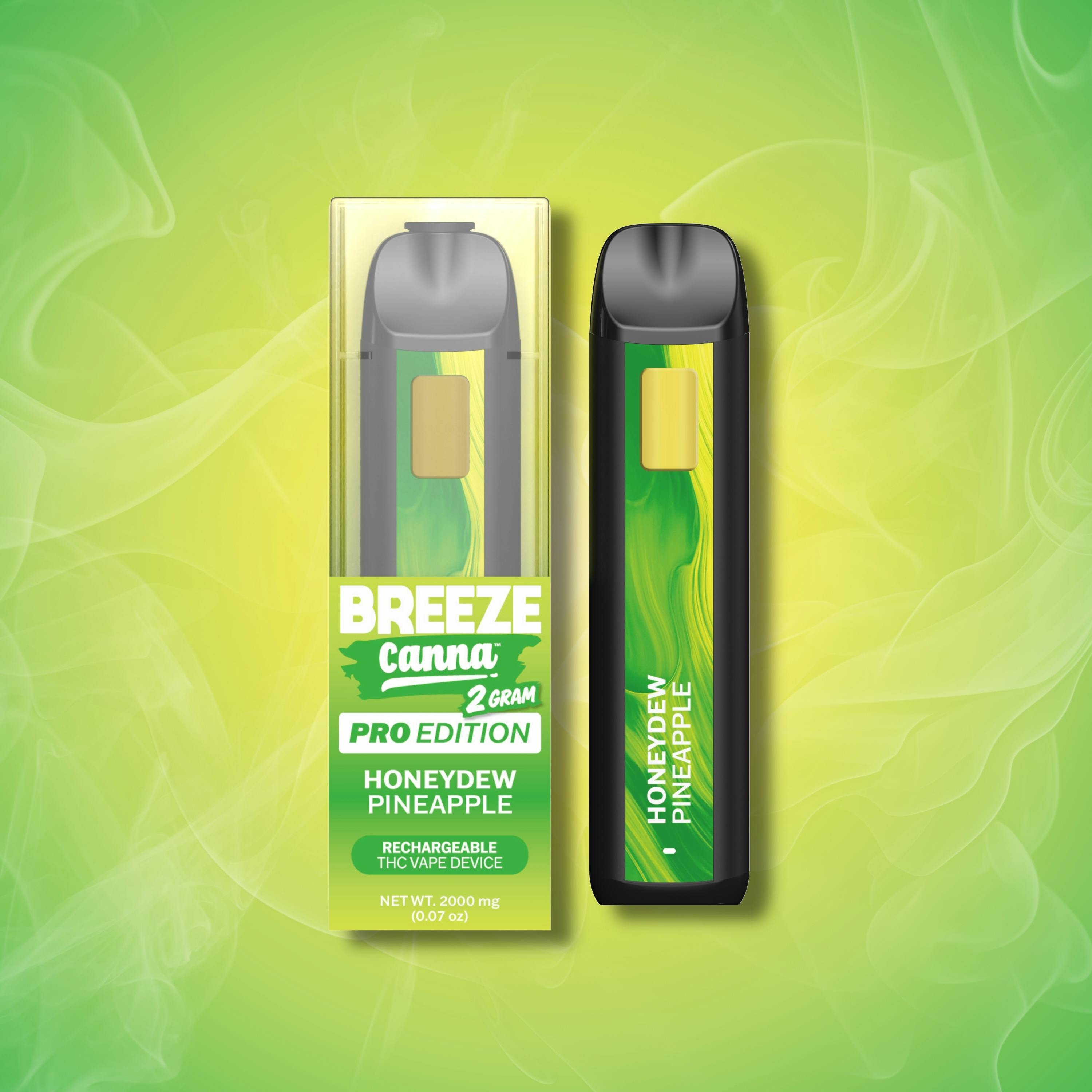 Breeze Canna - BREEZE Canna | Honeydew Pineapple | PRO Disposable | 2g - 1