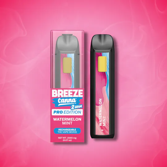 Breeze Canna - BREEZE Canna | Watermelon Mint | PRO Disposable | 2g - 1