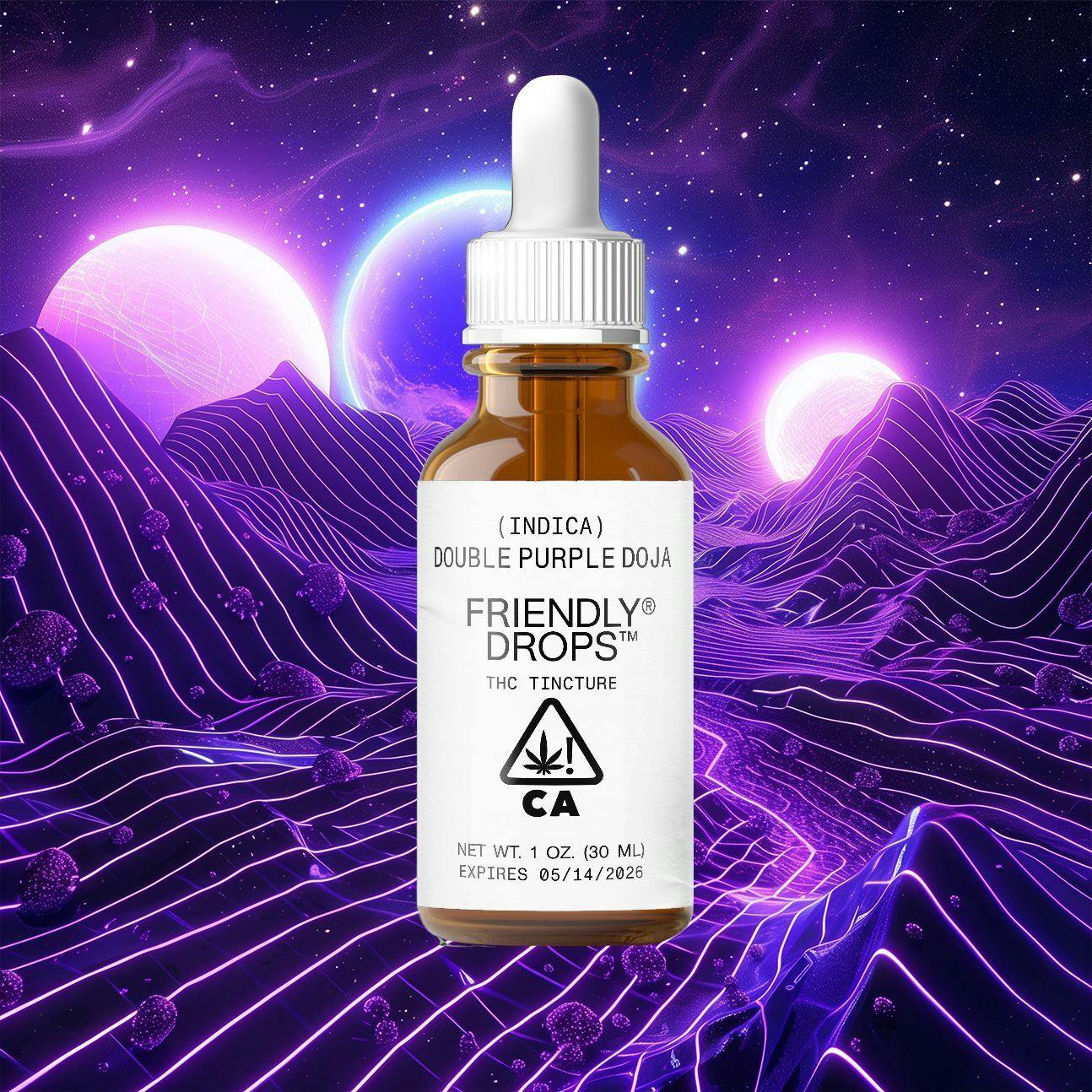 Friendly Brand - Friendly Brand | Drops | Double Purple Doja | Tinctures | 1000mg | 30ml - 1