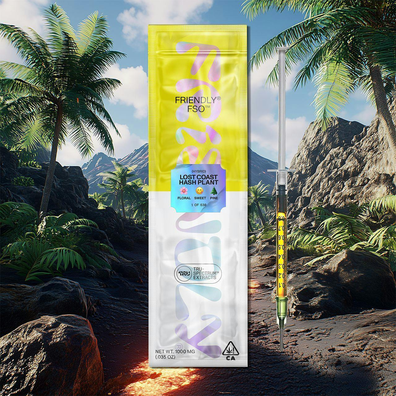 Friendly Brand - Friendly Brand | Live Resin FSO | Lost Coast Hash Plant | Extract Oils | 1g - 1