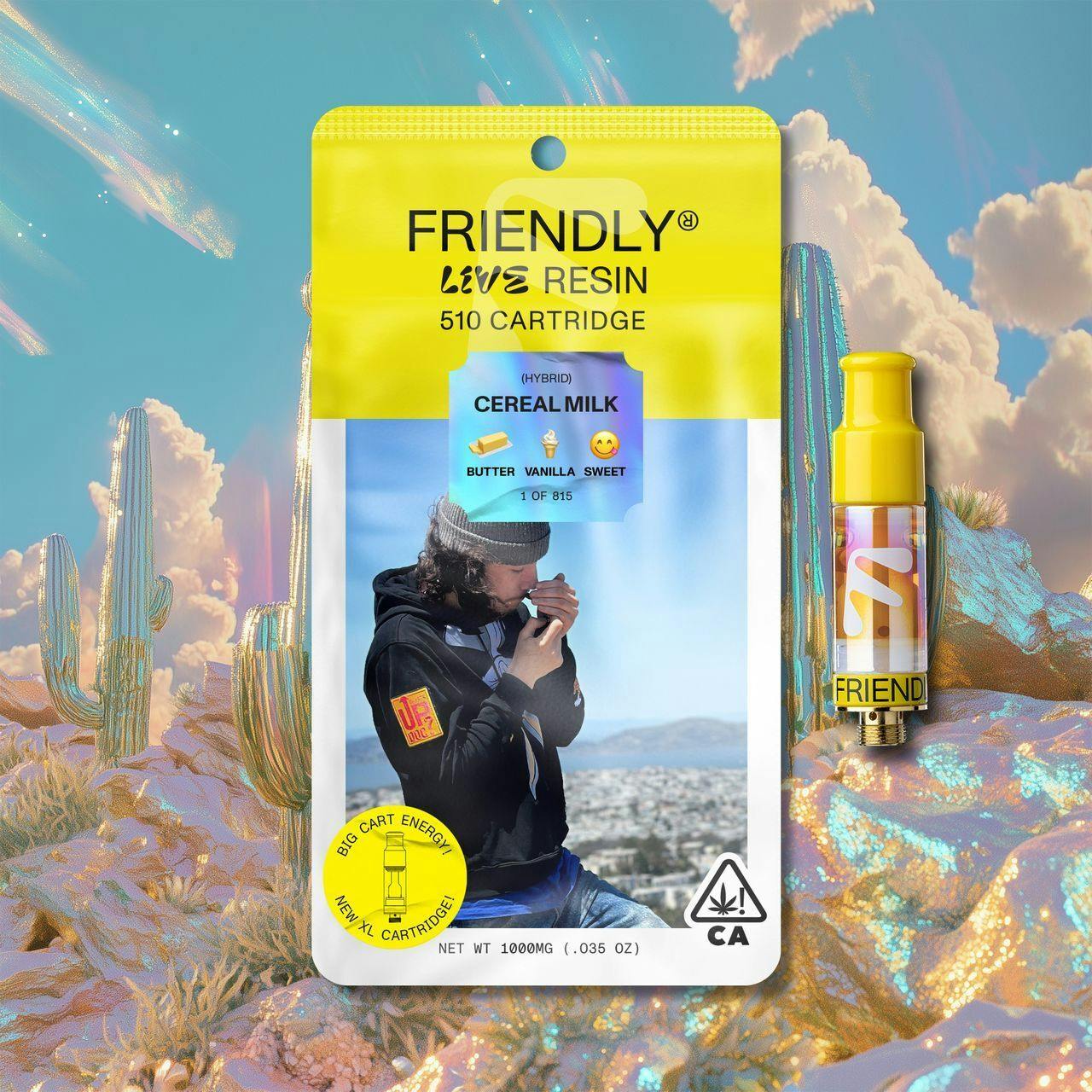 Friendly Brand - Friendly Brand | Cereal Milk | Live Resin Cartridge | 1g - 1