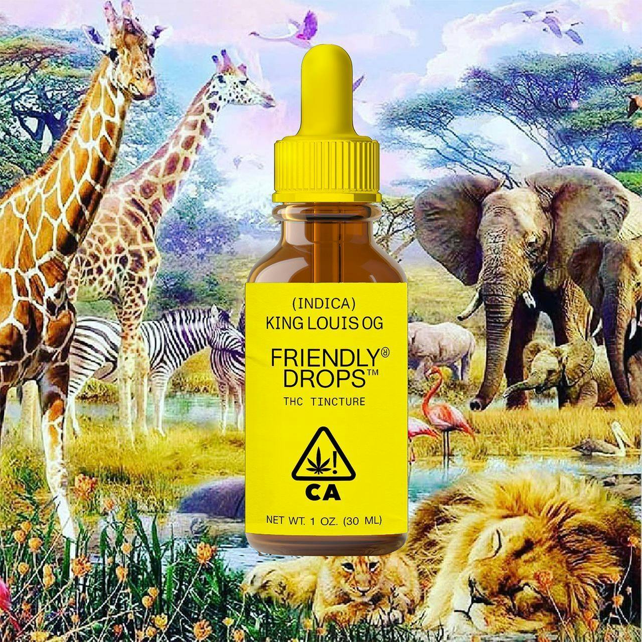 Friendly Brand - Friendly Brand | Friendly Drops | King Louis OG | Tinctures | 1000mg | 30ml - 1