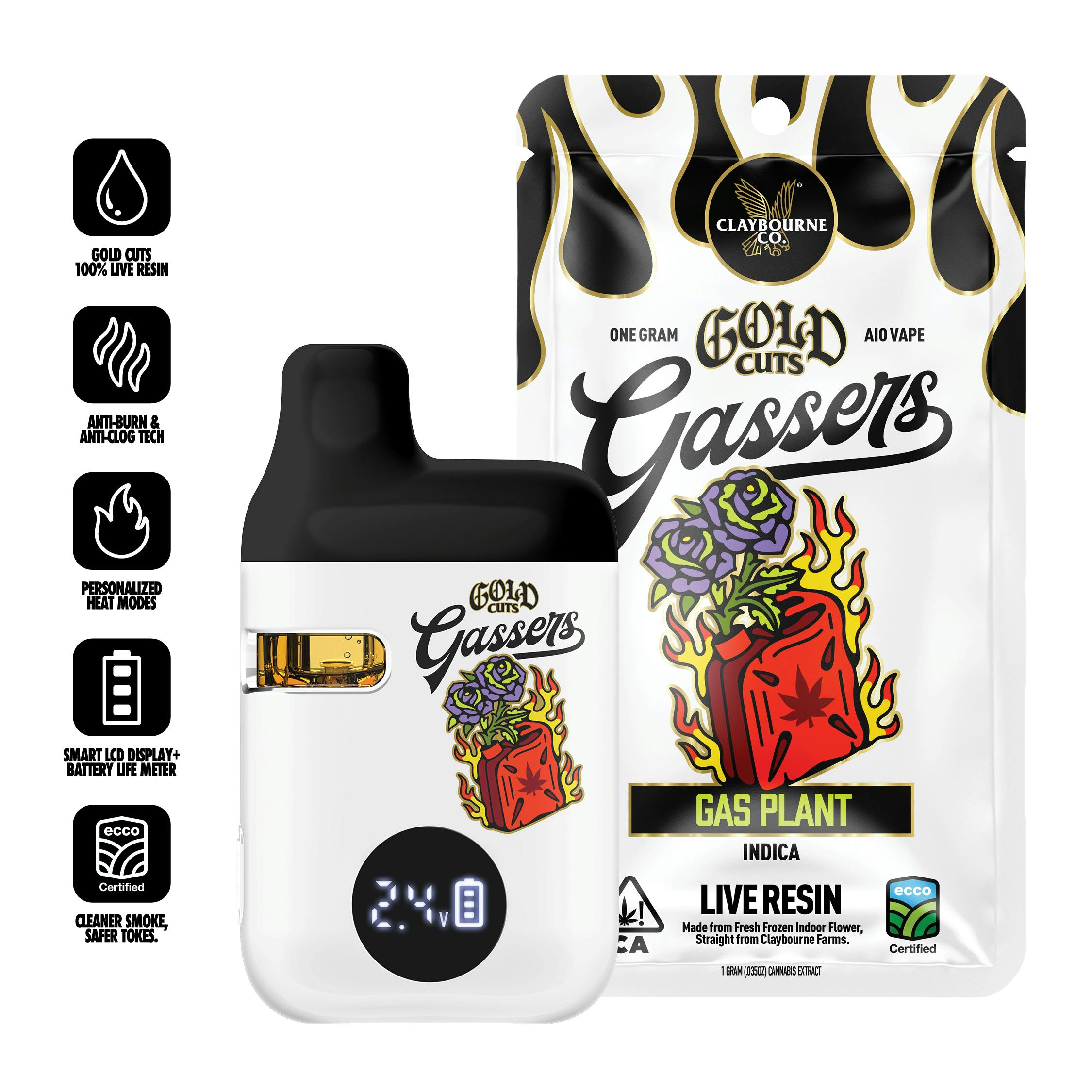 Claybourne Co. - Gas Plant (1g) - Gassers All-In-One Live Resin Vape - 1