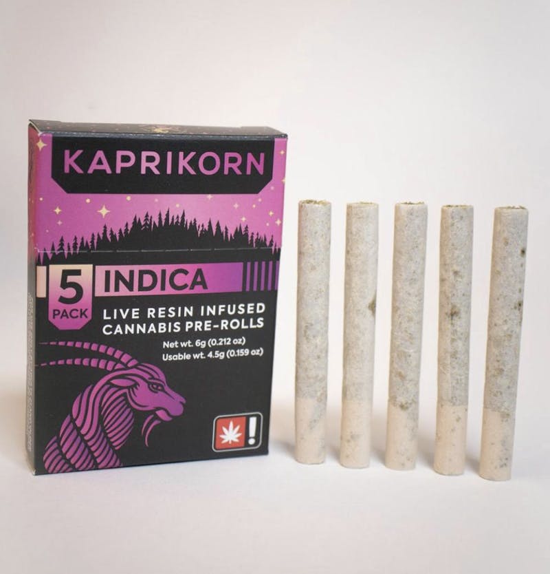 Kaprikorn - Black Maple + Mule Fuel | Infused Joints | 0.9g each | 5pk - 1