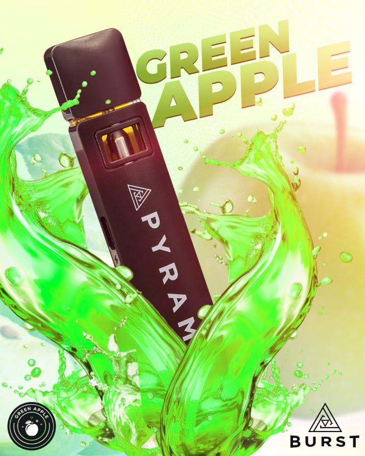 Pyramid - Pyramid | Green Apple | Burst Disposable | 1g - 1