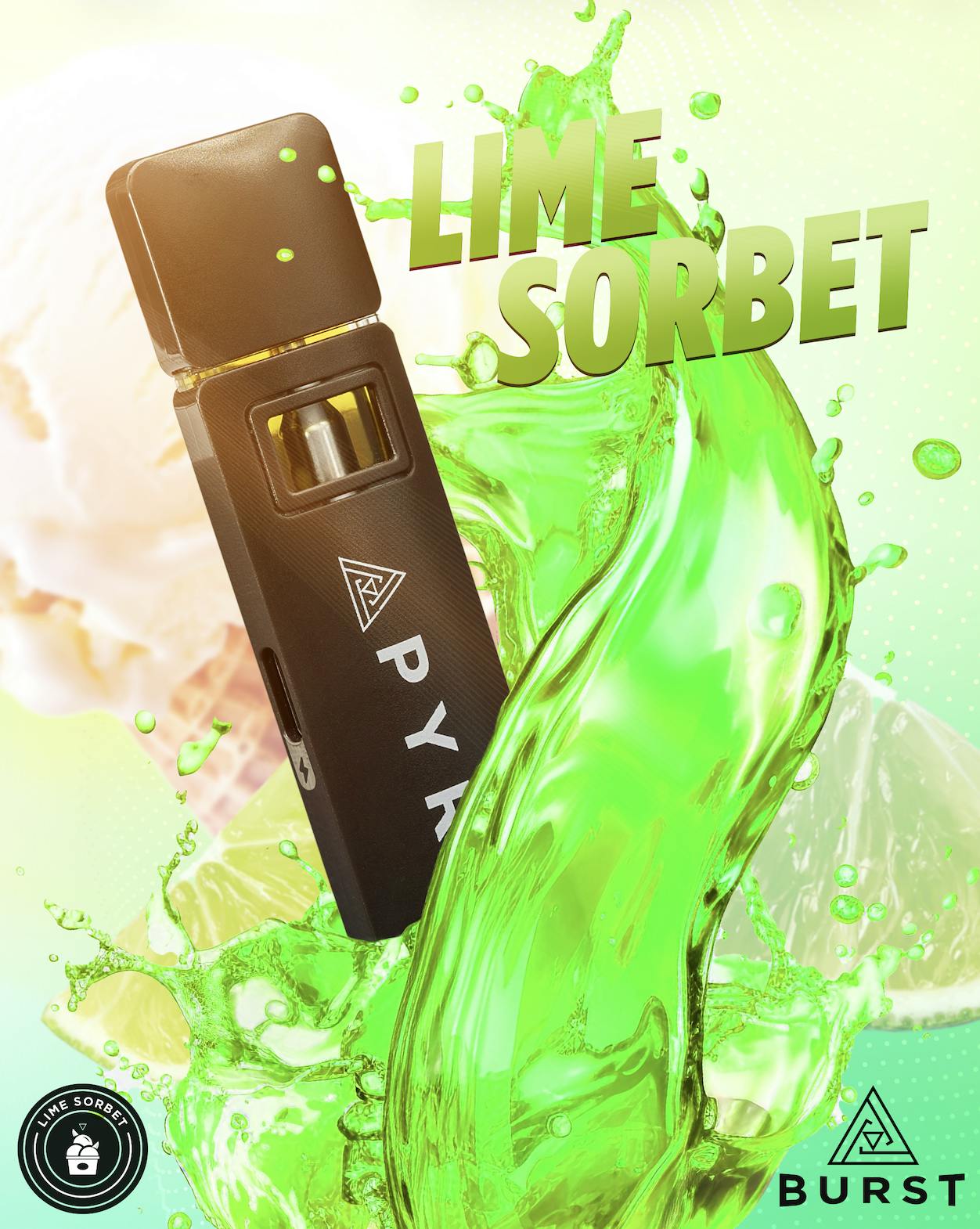 Pyramid - Pyramid | Lime Sorbet | Burst Disposable | 1g - 1