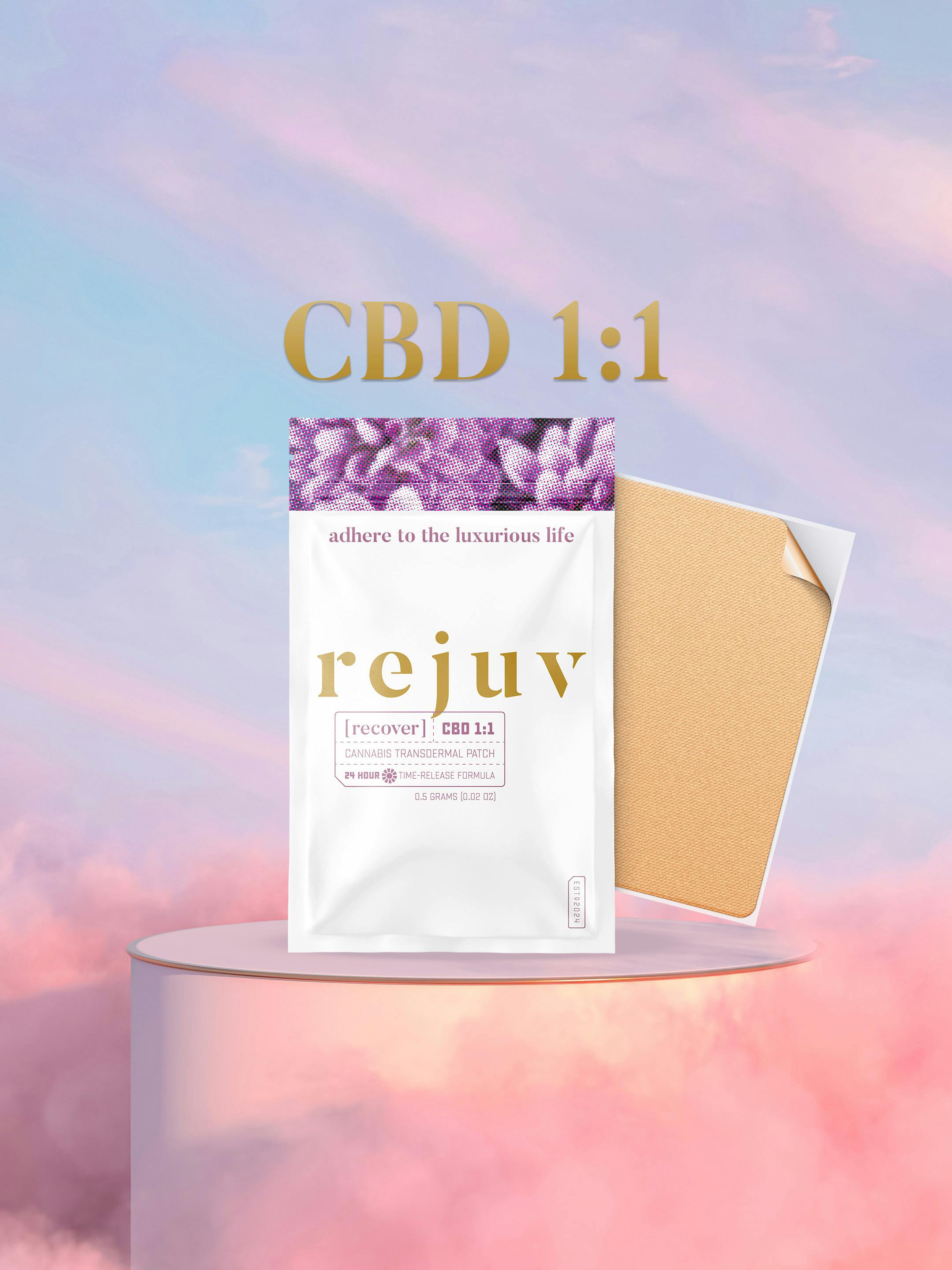 Rejuv - Rejuv | Recover | Transdermal Patch | 15mg CBD/15mg THC - 1