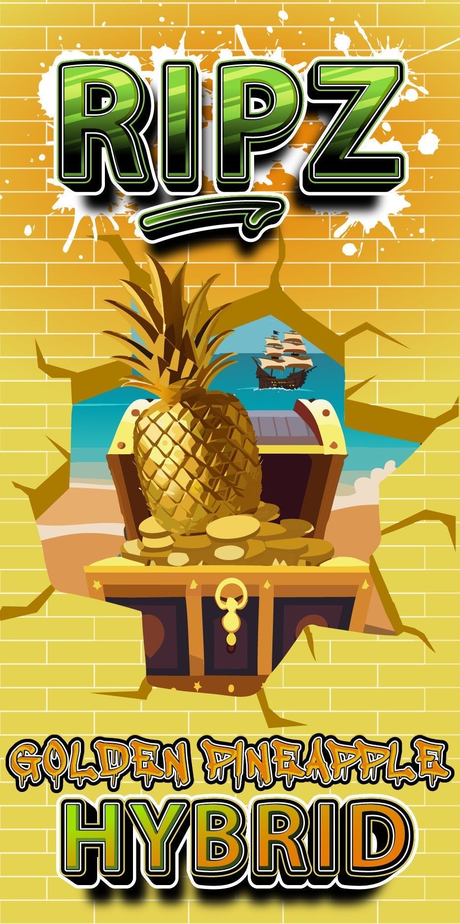 Ripz - Ripz | Golden Pineapple | 510 Cartridge | 1g - 1