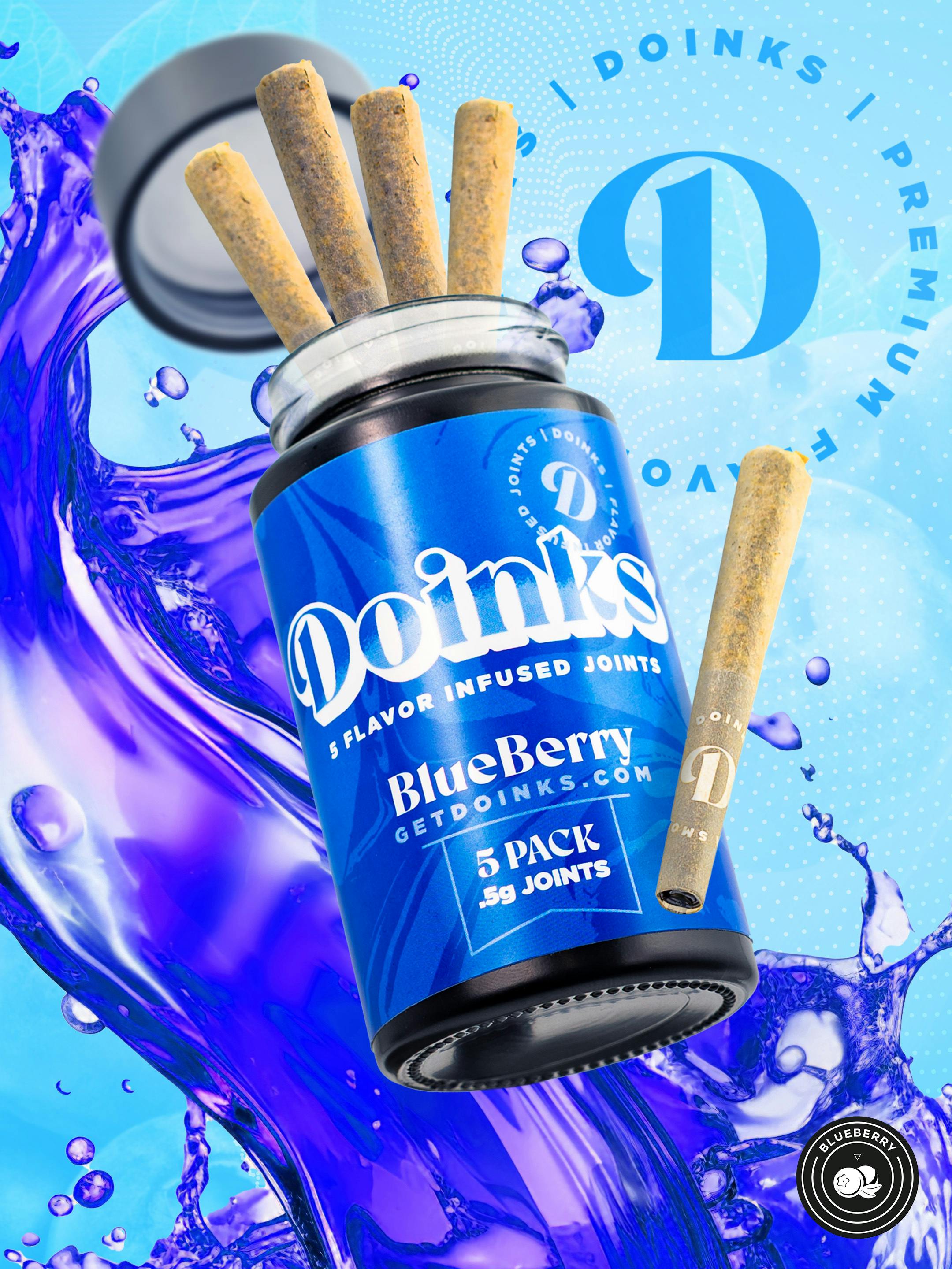 Doinks (CO) - Doinks | Blueberry | Infused Minis | 0.5g each | 5pk - 1