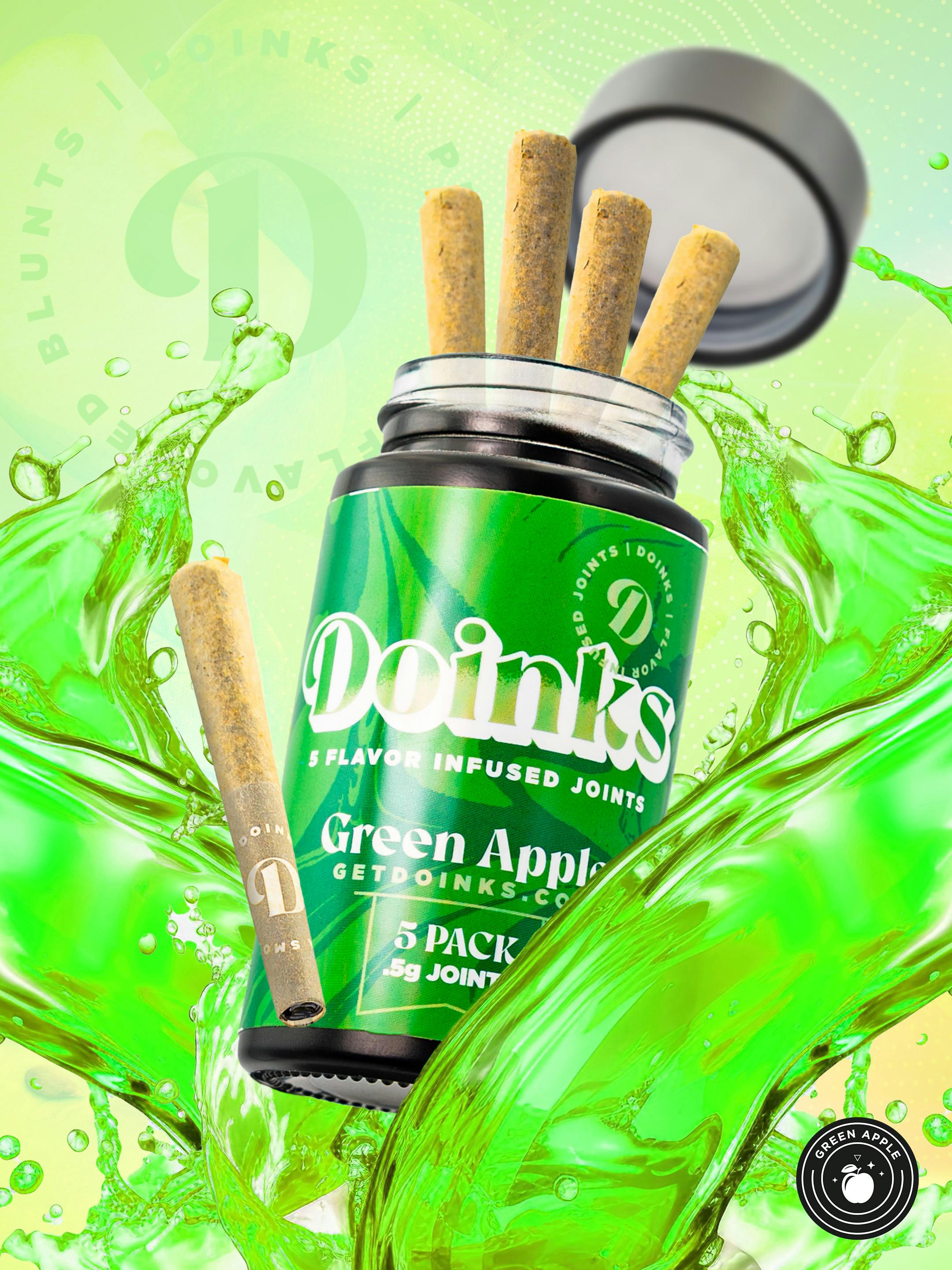 Doinks (CO) - Doinks | Green Apple | Infused Minis | 0.5g each | 5pk - 1