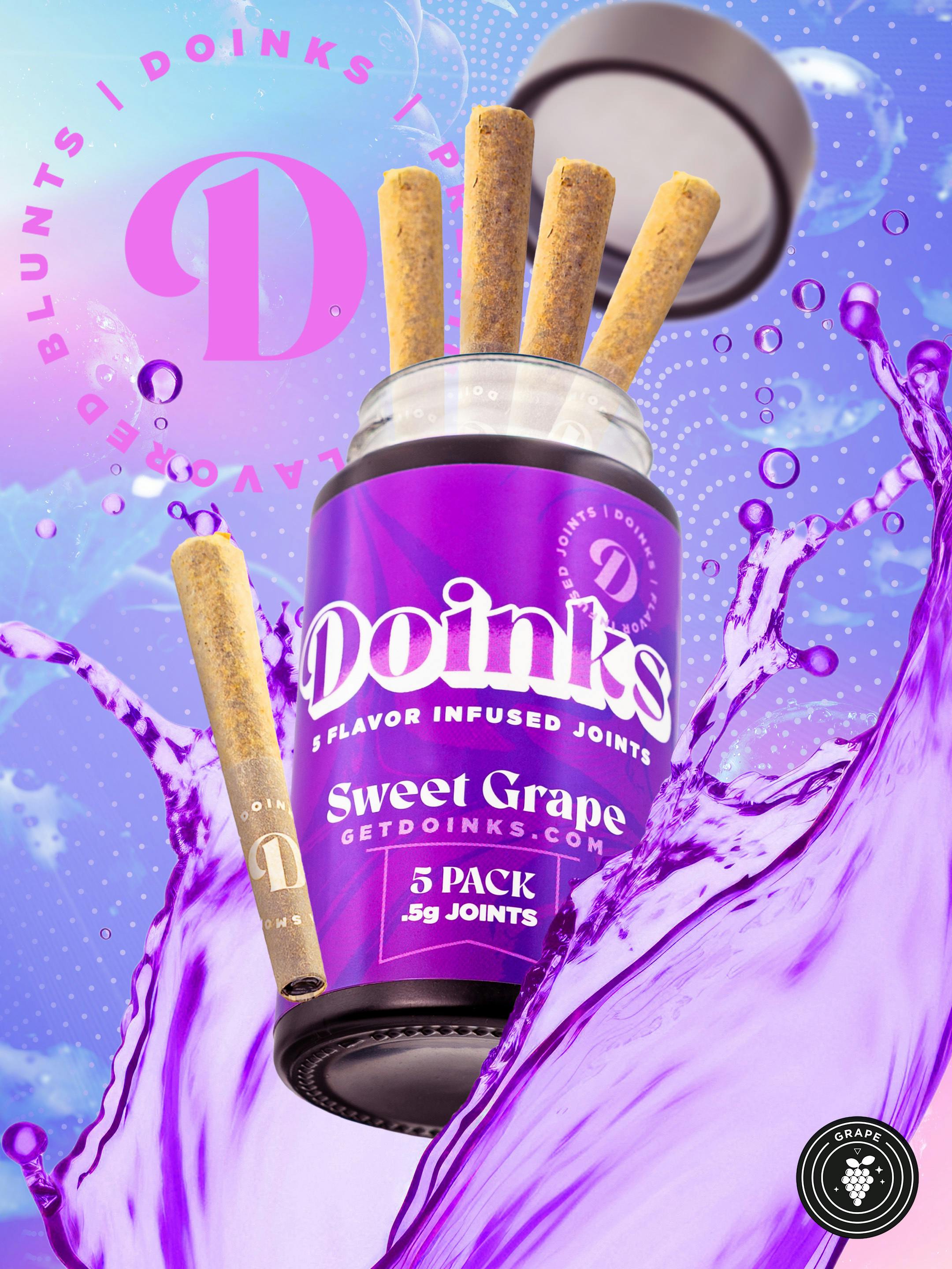 Doinks (CO) - Doinks | Sweet Grape | Infused Minis | 0.5g each | 5pk - 1