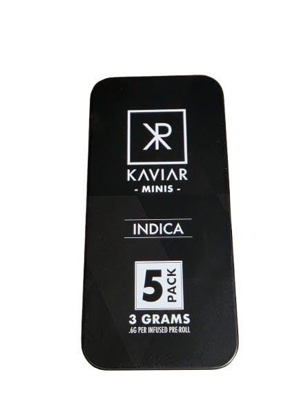 Kaviar MS - Kaviar | Indica | Infused Joints | 0.6g each | 5pk - 1