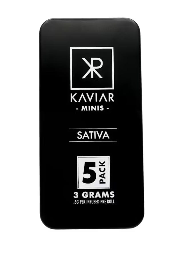 Kaviar MS - Kaviar | Sativa | Infused Joints | 0.6g each | 5pk - 1