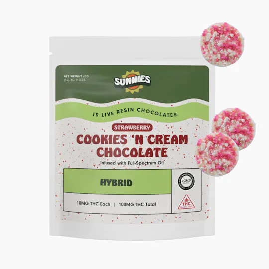 SunMed Growers - Strawberry Cookies 'N Cream Chocolate - Hybrid 100mg - 1