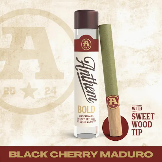 Anthem - Bold Wood Tip Infused Black Cherry Maduro Pre-Roll 1g - 1