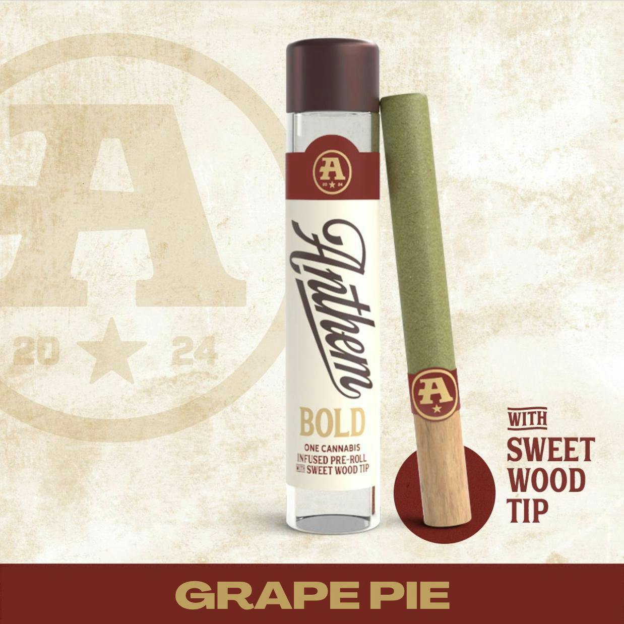 Anthem - Bold Wood Tip Infused Grape Pie Pre-Roll 1g - 1