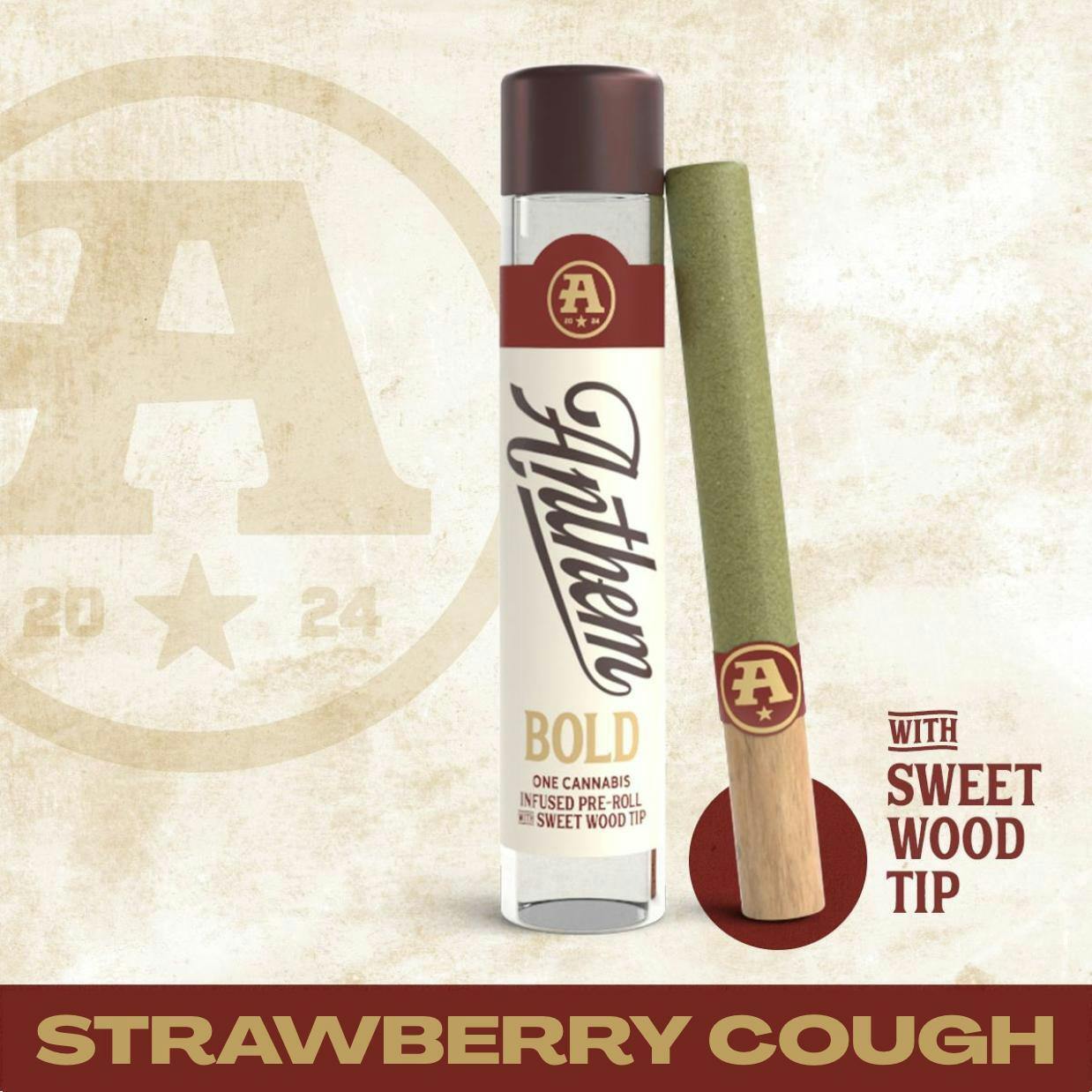 Anthem - Bold Wood Tip Infused Strawberry Cough Pre-Roll 1g - 1