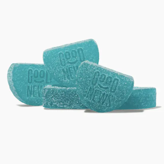 Good News - Good News | High Dose | Blue Raspberry Gummies | 550mg | 10ct | 55mg/ea - 1