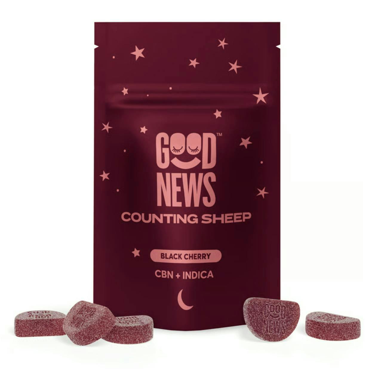 Good News - Good News | Black Cherry Gummies | 2:1 THC:CBN 100mg:50mg | 20ct | 5mg/ea - 1
