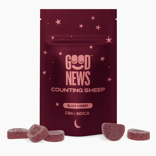 Good News - Good News | Black Cherry Gummies | 2:1 THC:CBN 100mg:50mg | 20ct | 5mg/ea - 1