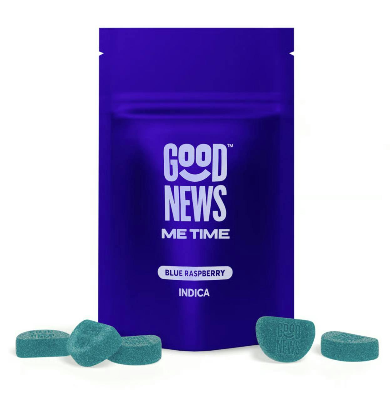 Good News - Good News | Me Time | Blue Raspberry Gummies | 100mg | 20ct | 5mg/ea - 1