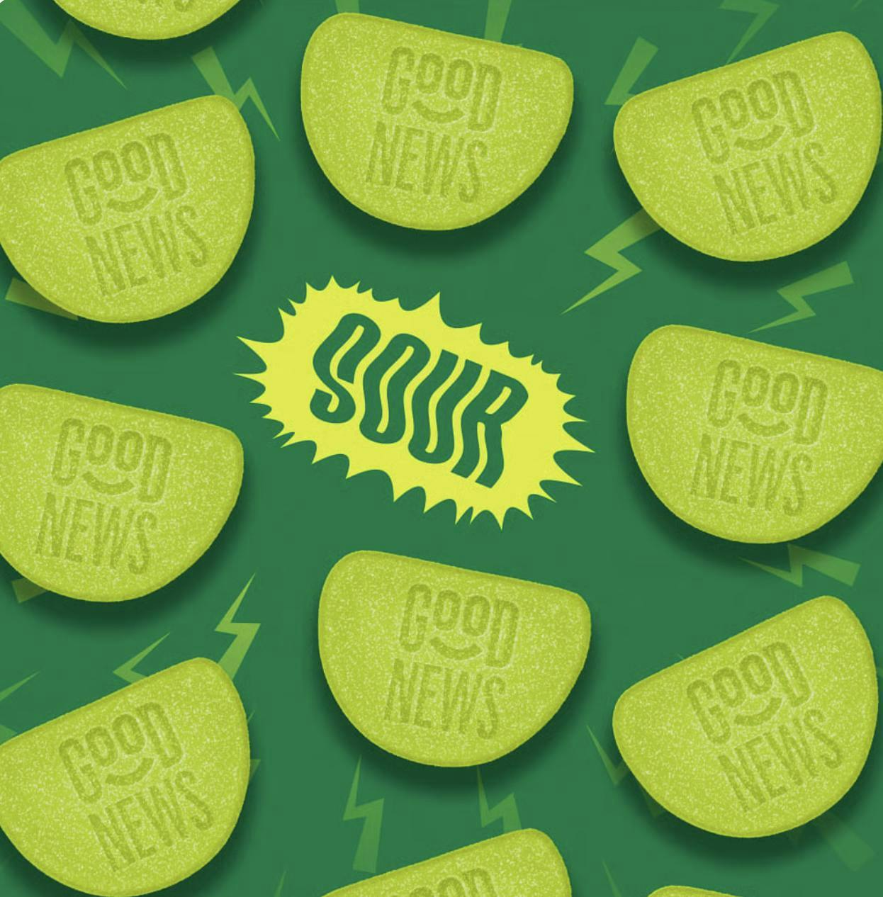 Good News - Good News | Instant Play | Sour Apple Gummies | 100mg | 20ct | 5mg/ea - 1