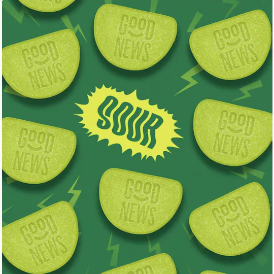 Good News - Good News | Instant Play | Sour Apple Gummies | 100mg | 20ct | 5mg/ea - 1