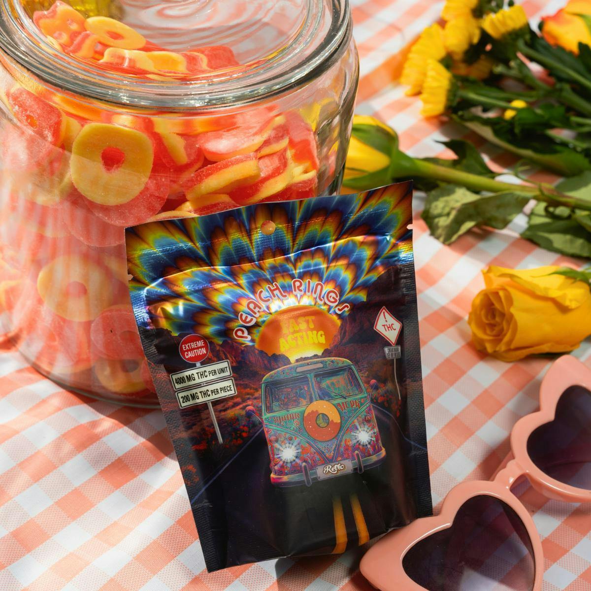 Retro - Retro | Retro | Peach Ring Gummies | 4,000mg | 20ct | 200mg/ea - 1