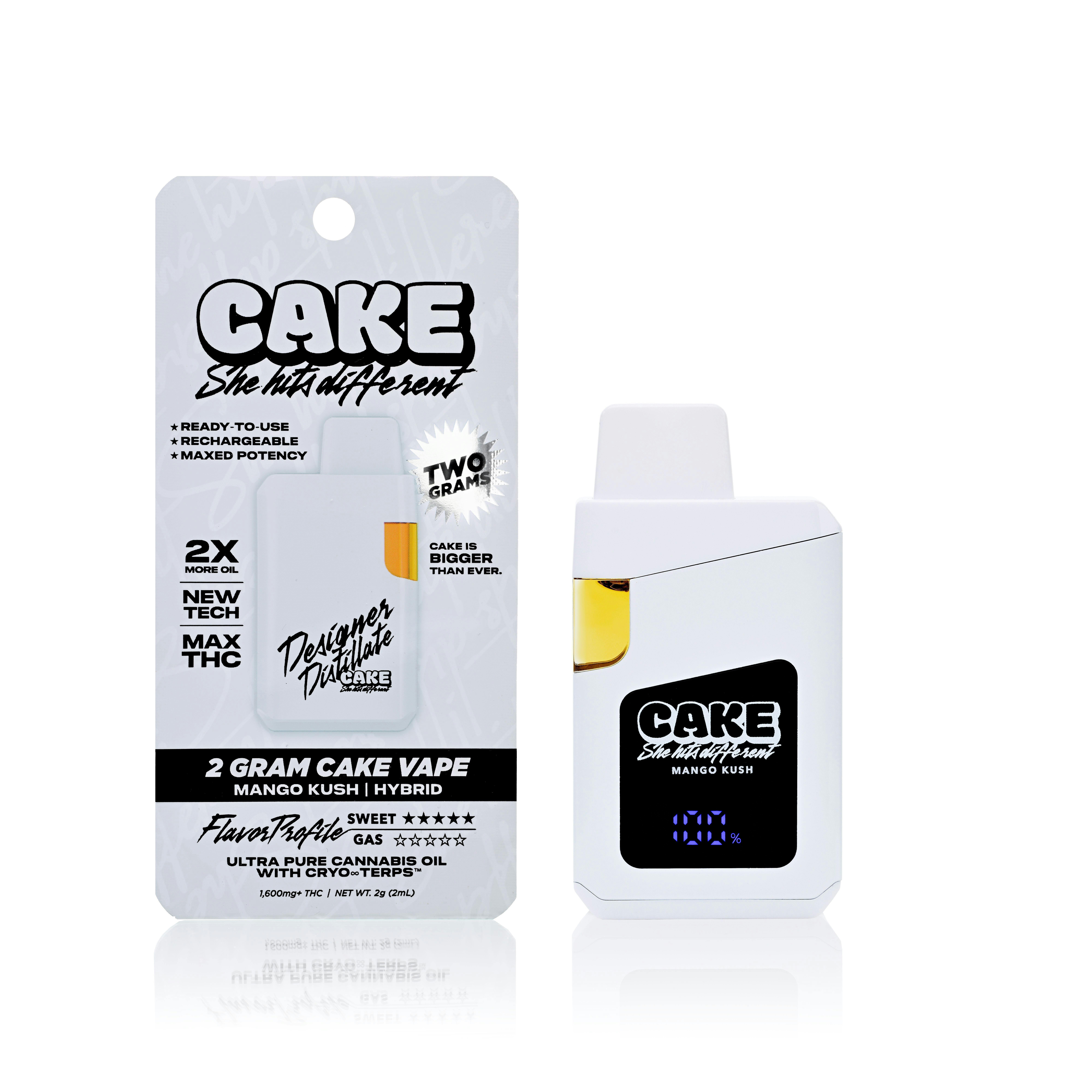 CAKE she hits different - Mango Kush - 2g - Hybrid - Designer Distillate - 1