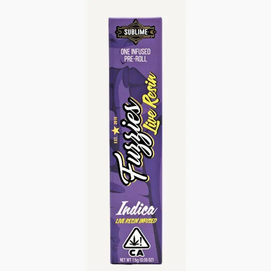 Fuzzies - Fuzzies | Purple Rhino | Live Resin Infused Joint | 1.5g - 1