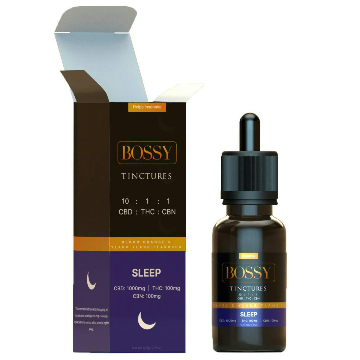 Bossy - Bossy | Sleep 10:1:1 | Tincture | 1000mg:100mg:100mg - 1